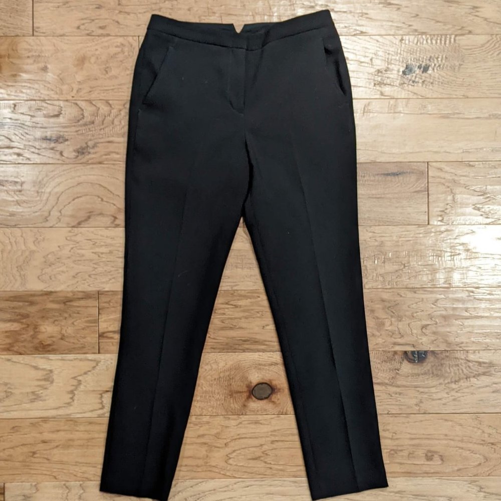BCBG Max Azria Black Designer Dress Pants 0 27 Midrise BCBGMaxAzria